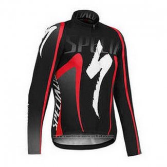 2016 Maillot Cyclisme Specialized Ml Noir et Rouge (2) Manches Longues et Cuissard